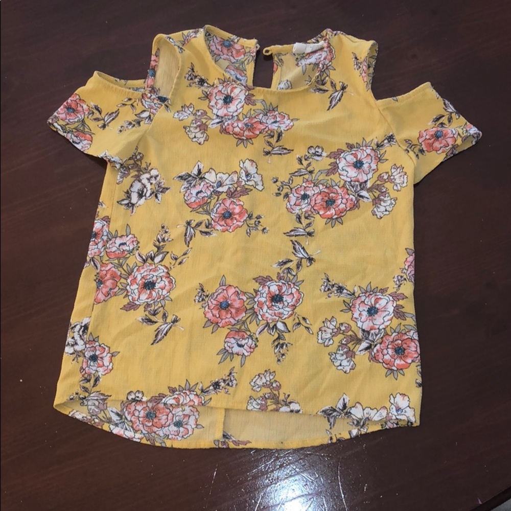 floral off the shoulder top